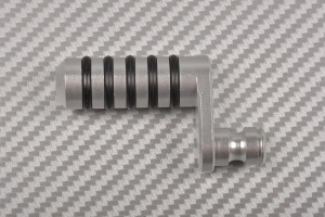 Gear pedal tip in anodised aluminum