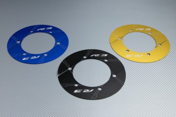 Transmission belt cover in anodised aluminum YAMAHA YZF R3 2016 - 2021
