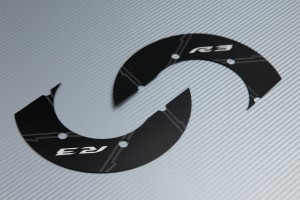 Transmission belt cover in anodised aluminum YAMAHA YZF R3 2016 - 2021