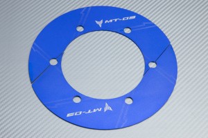 Transmission belt cover in anodised aluminum YAMAHA MT03 2006 - 2021