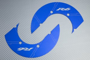 Transmission belt cover in anodised aluminum YAMAHA R6 2003 - 2021