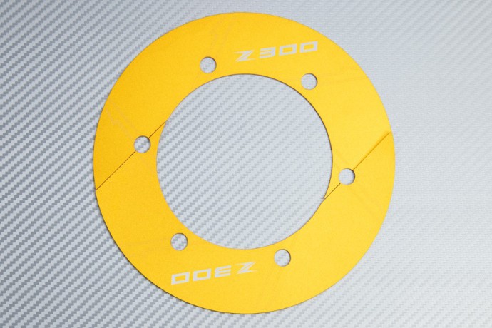 Transmission belt cover in anodised aluminum KAWASAKI Z300 2015 - 2017