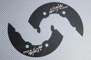 Transmission belt cover in anodised aluminum KAWASAKI NINJA 400 2018 - 2021