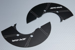 Transmission belt cover in anodised aluminum KAWASAKI ZX6R 2005 - 2021