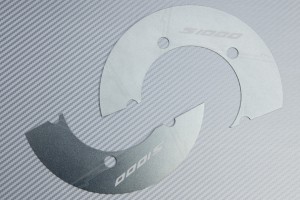 Transmission belt cover in anodised aluminum BMW S1000 R / RR / XR