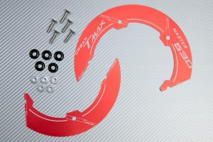 Transmission belt cover in anodised aluminum YAMAHA TMAX 530 2012 - 2016  / Design 2