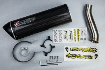 Slip On Exhaust HONDA CBR 500 R CB 500 F / X 2013 - 2015 TWO BROTHERS Carbon