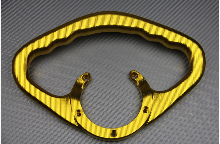 Anodized aluminum passenger hand grip TRIUMPH