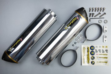 Slip On Exhaust SUZUKI GSXR 1000 2007 - 2008  TWO BROTHERS Aluminum / Magnesium