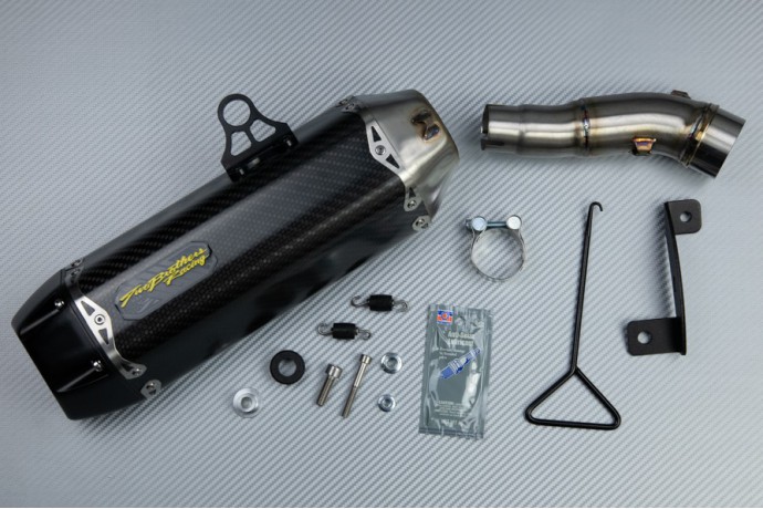 Slip On Exhaust KAWASAKI NINJA 300 R / Z300 2011 - 2016 TWO BROTHERS Carbon