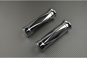 Pair of aluminium and leather handlebars grips