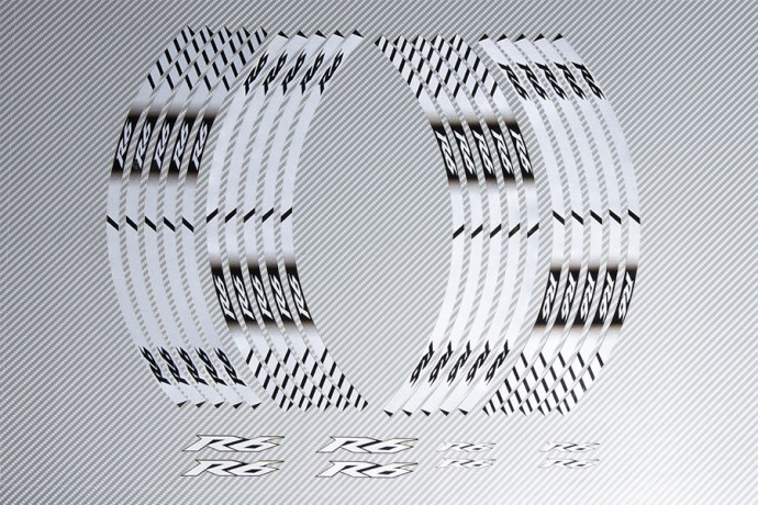 Stickers de llantas Racing YAMAHA - Modelo R6