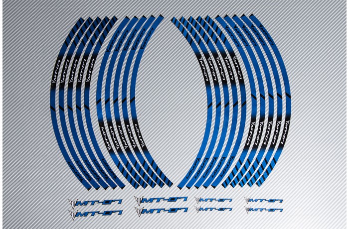 Stickers de llantas Racing YAMAHA - Modelo MT07
