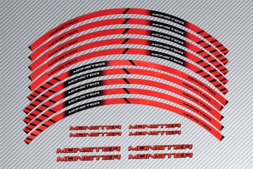 Racing Klebstoff-Felge-Rad-Streifen DUCATI - Modell MONSTER