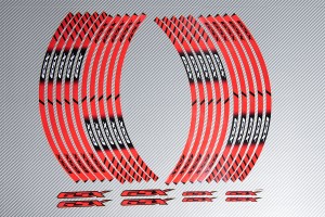 Strisce nastro adesivo racing per cerchio ruota SUZUKI - Modello GSX