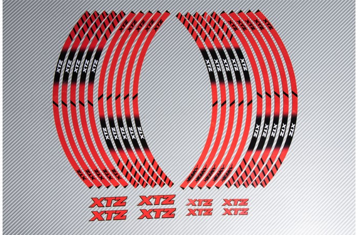 Strisce nastro adesivo racing per cerchio ruota YAMAHA - Modello XTZ