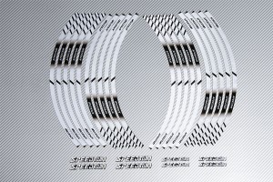 Strisce nastro adesivo racing per cerchio ruota  - Modello Speed Twin