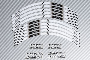 Strisce nastro adesivo racing per cerchio ruota  - Modello Speed Twin