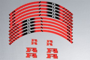 Racing Klebstoff-Felge-Rad-Streifen  - Modell F4