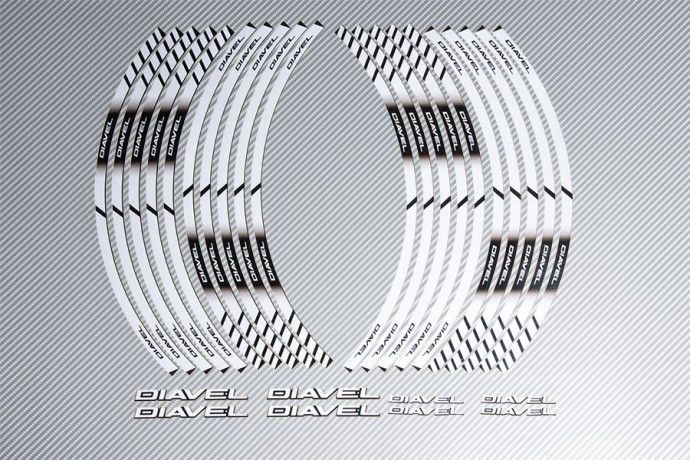 Strisce nastro adesivo racing per cerchio ruota DUCATI - Modello DIAVEL