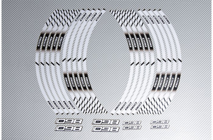 Stickers de llantas Racing DUCATI - Modelo 1098