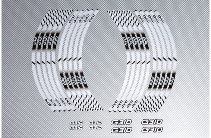 Stickers de llantas Racing BMW - Modelo G310