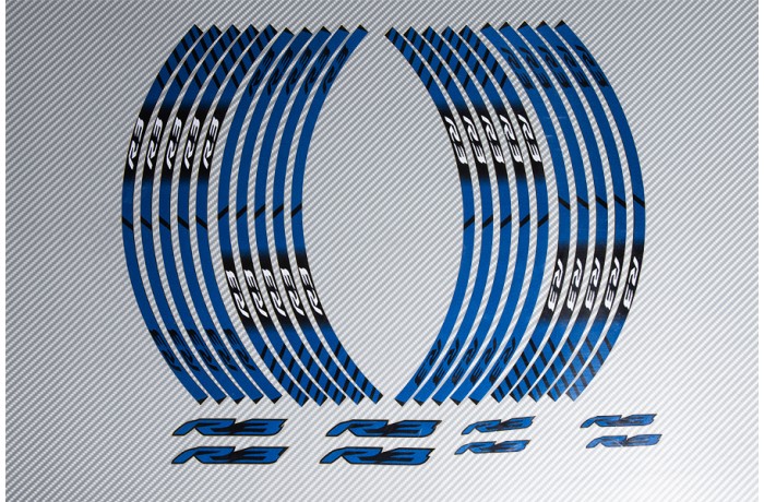 Strisce nastro adesivo racing per cerchio ruota YAMAHA - Modello R3