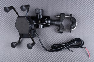 Universal Phone Holder With Integrated Charger