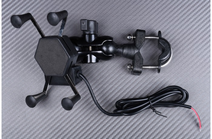 Universal Phone Holder With Integrated Charger