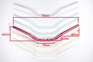 Guidon plat universel anodisé Diamètre 22