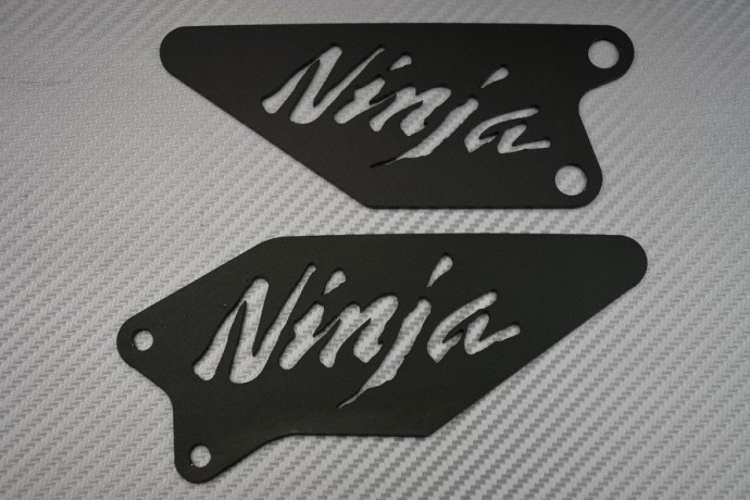 Platines / Paire de Repose Talons KAWASAKI - Modèle NINJA