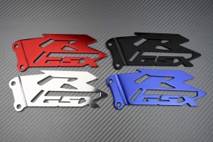 Brackets / Pair of Heel Rests SUZUKI - GSXR Logo
