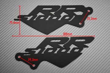 Brackets / Pair of Heel Rests BMW - S1000RR Logo