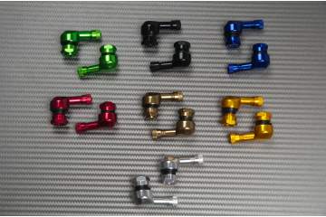 Paire de Valves coudées en aluminium anodisé 8.3 mm - DESIGN 1