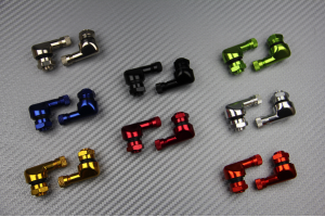 Pareja de Válvulas 90° de aluminio anodizado 11.3 mm - DESIGN 1