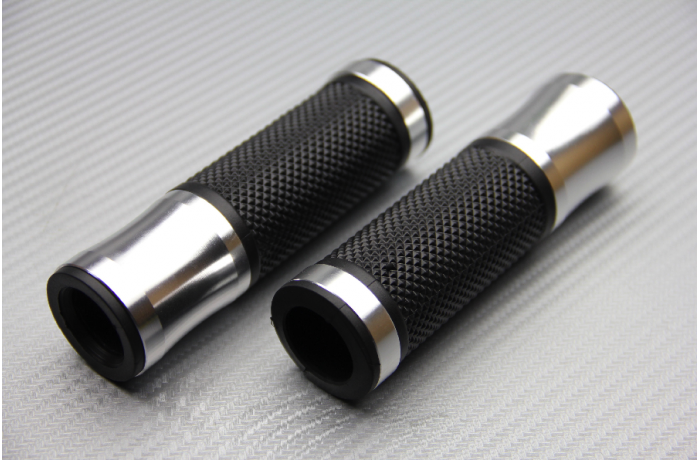 PAAR GRIFFE AUS ALUMINIUM UND GUMMI 22 / 24 MM