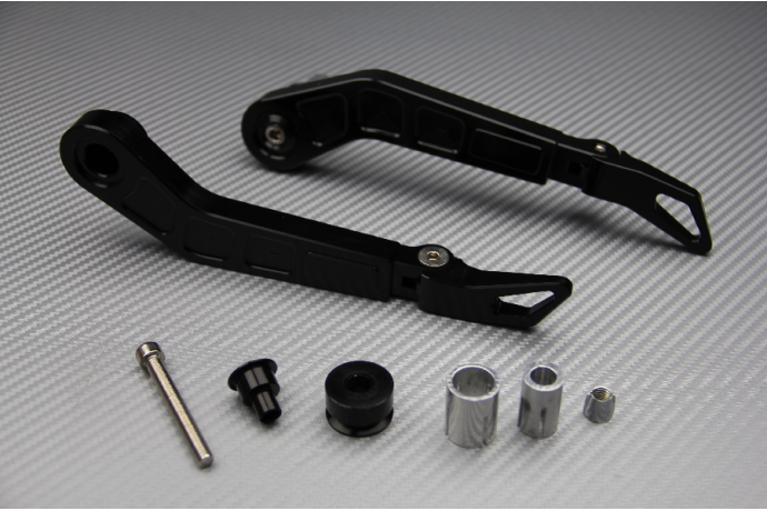 Paire de protections de leviers en aluminium