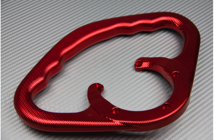 Anodized aluminum passenger hand grip SUZUKI