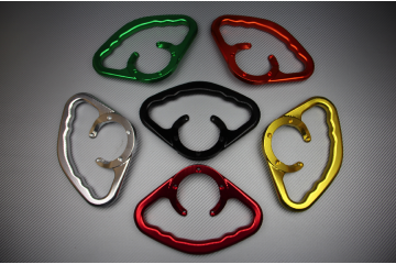 Anodized aluminum passenger hand grip KAWASAKI