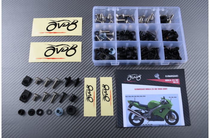 Spezifischer Schraubensatz AVDB für Verkleidungen KAWASAKI NINJA ZX9R 1998 - 1999
