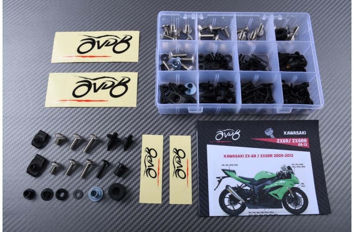 Kit de tornillos AVDB complementario para carenados KAWASAKI ZX6R 2009 - 2012