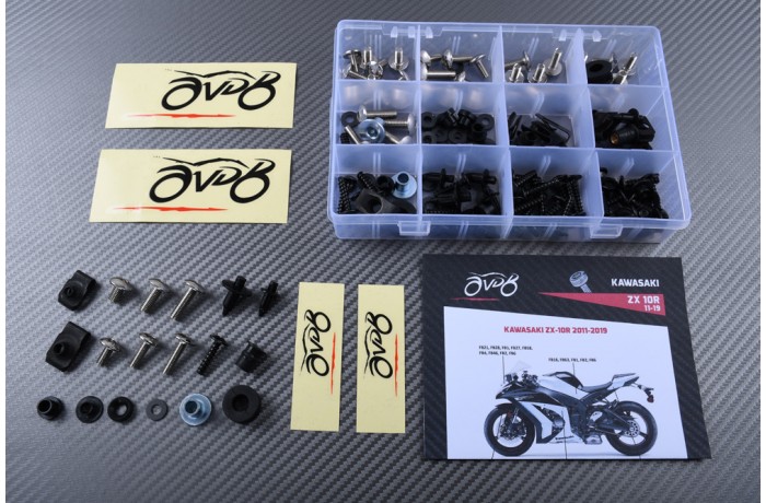 AVDB complementary Hardware / Bolts & Screws Kit for Fairing KAWASAKI ZX10R / ZX10RR 2011 - 2020