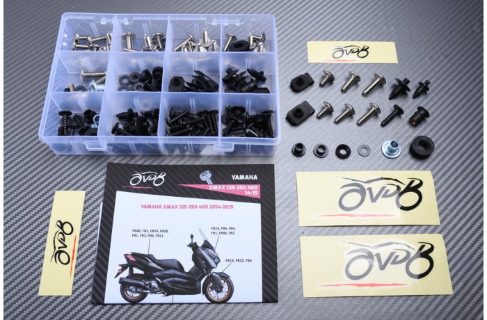 Spezifischer Schraubensatz AVDB für Verkleidungen YAMAHA XMAX 125 250 400 2014 - 2021