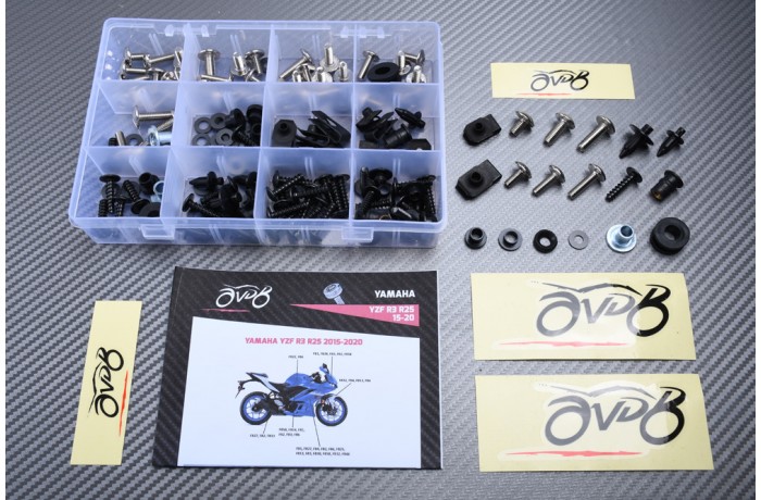 Kit de tornillos AVDB complementario para carenados YAMAHA YZF R3 R25 2015 - 2020