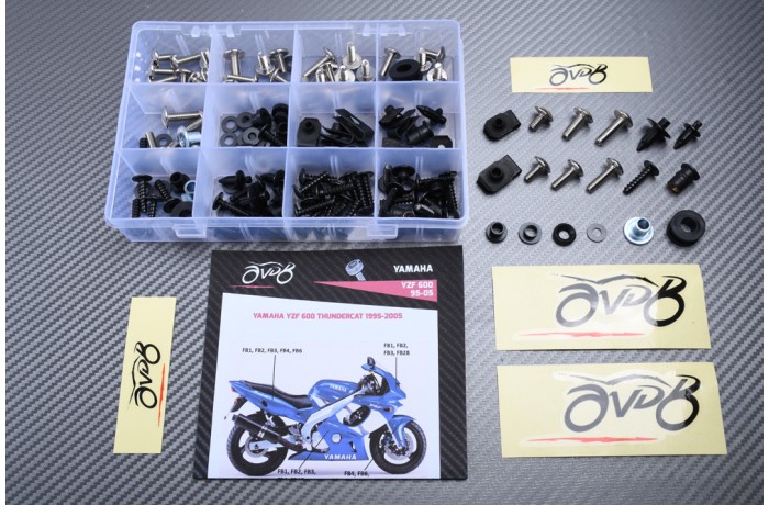 Kit de tornillos AVDB complementario para carenados YAMAHA YZF 600 THUNDERCAT 1996 - 2005