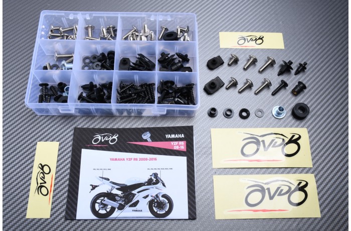 Kit de tornillos AVDB complementario para carenados YAMAHA YZF R6 2008 - 2016