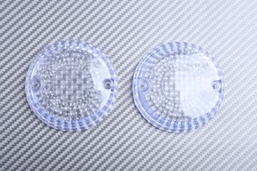 Pair of Front Turn Signals Lenses for many customs YAMAHA