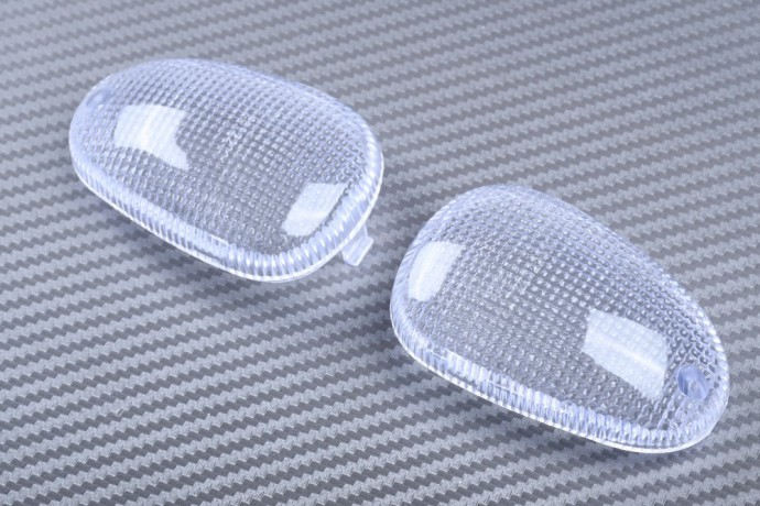 Pair of Rear Turn Signals Lenses APRILIA / TRIUMPH / GILERA / MOTO GUZZI