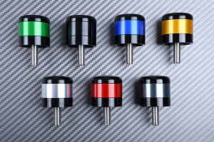 Paar spezifische Lenkerendkappen zahlreicher KAWASAKI