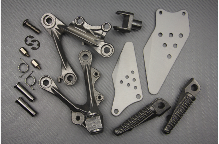 Pareja de estriberas reposapiés delanteras KAWASAKI ZX6R 636 2009 - 2021